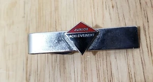 Vintage Enamel Top Junior Achievement Advisor Tie Bar Clasp FREE SHIPPING - Picture 1 of 2