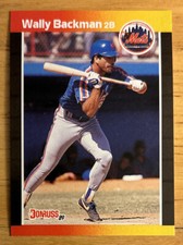 1989 Donruss Wally Backman Baseball Card #383 Mets Second Base High-Grade NM