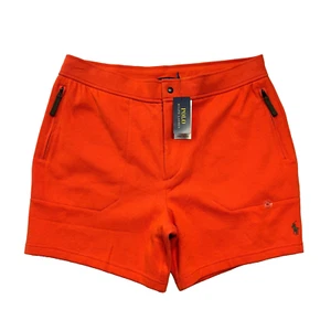 POLO RALPH LAUREN Men's Shorts Expedition Terry Fleece Orange 2XL NWT $125 - Picture 1 of 5