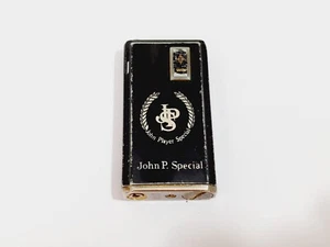 Accendino Nero da Collezione John P. Special Player Batteria Gas Automatico - Imagen 1 de 9