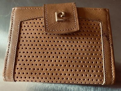 Pierre Cardin Cowhide Leather Wallet Vintage Tan Camel Color Original Tags As Is - Image 1 of 4