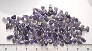 Iolite Tumbled Stones - 4 Ounces Small Stones rt529c - Picture 1 of 3