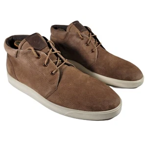 ECCO Chukka Boots Sneakers Uomo Taglia 44/10-10.5 Street Lite Chukka Marrone Nubuck - Foto 1 di 11