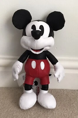 DISNEY MICKEY MOUSE TRUE ORIGINAL FAUX LEATHER MINIATURE PLUSH LIMITED RELEASE - Image 1 of 4