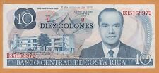 Costa Rica 10 Colones UNC 2 October 1985 P-237b Banknote