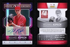 2014 Panini Elite Extra Edition /75 Michael Kopech #3 Auto