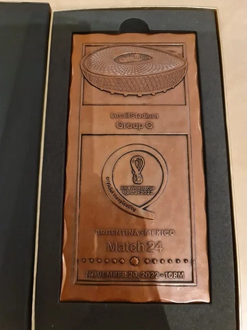 Argentina Vs Mexico M# 24 date 26-11-2022 FIFA World Cup Qatar VIP Gift Plaque++ Cover
