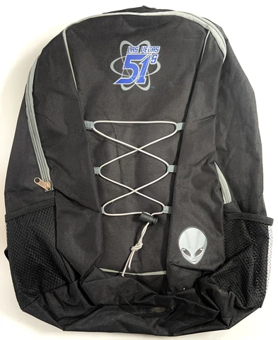 Las Vegas 51s Minor League Baseball Backpack Alien Logo Black Brand New Bag Cover