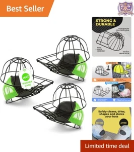 3-Pack Plastic Hat Washer Cage for Baseball Caps, Cleaning, Storing, Protecting - Picture 1 of 9