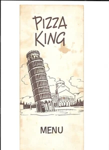 Vintage Restaurant Menu PIZZA KING West Lafayette IN - Picture 1 of 3