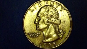 1995-P Washington Quarter | Mint Error | OFF-CENTER OBVERSE/REVERSE - Picture 1 of 20