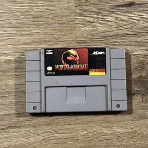 Mortal Kombat - SNES (Super Nintendo, 1992) Authentic Tested - Picture 1 of 3