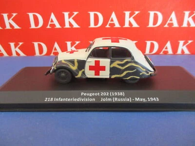 Die cast 1/43 Modellino Auto Ambulanza Peugeot 202 218 Inf. Div. Russia 1943 - Immagine 1 di 4
