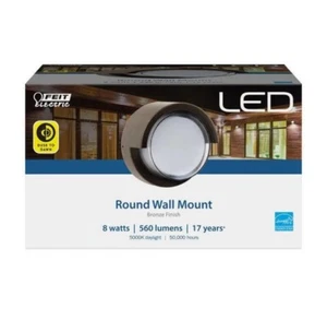 Feit Electric S5rwm/850/Dd/Bz 8 Watt 560 Lumen 5000 Kelvin Bronze Dusk To Dawn - Picture 1 of 2
