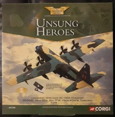 Corgi Aviation AA31304 Lockheed Hercules AC-130A (Gunship) Ubon RTAFB Thailand  - Image 1 of 4