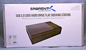 NEW Sealed SABRENT USB 3.0 SATA 2.5" 3.5" HARD DRIVE FLAT DOCKING STATION - Afbeelding 1 van 4