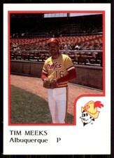 1986 ProCards Albuquerque Dukes Tim Meeks Albuquerque Dukes #17