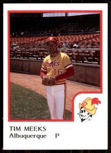 1986 ProCards Albuquerque Dukes Tim Meeks Albuquerque Dukes #17