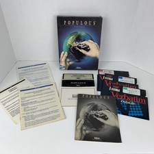 Populous Electronic Arts 5" Floppy Disc 3649 PC IBM Complete