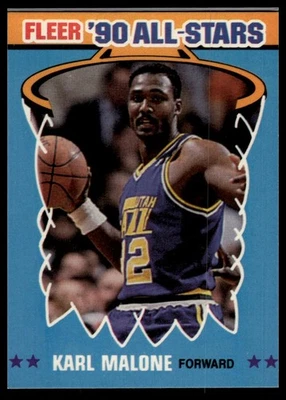 Fleer #7 Karl Malone All-Stars 1990-91 Foto 1 de 2