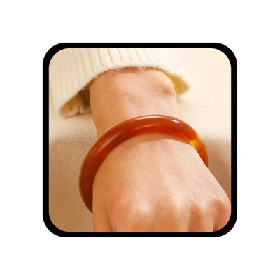 Boho Acryl Chunky Armreif Armband Vintage Runde Stapelbar Manschette Armband ... - Bild 1 von 4