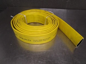 NEW 25' Continental Spiraflex Yellow Lay-Flat Discharge Hose, 2" NEW - Picture 1 of 4