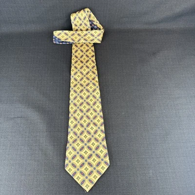 Tommy Hilfiger 黄色蓝色和绿色男式领带 100% 真丝 58 x 3.75 领带 — 第 1/4 张图片