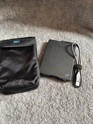 IBM USB Portable Diskette Drive MPF82E External Floppy Drive - Image 1 of 4