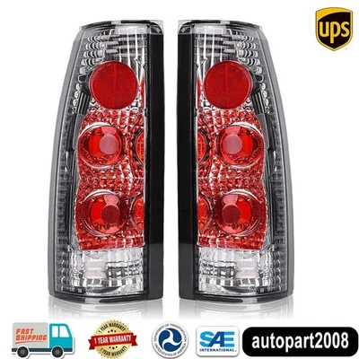 Luces traseras cromadas para Chevy GMC C/K 1500 2500 3500 1988-1998 luces de freno traseras Foto 1 de 4