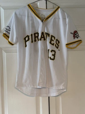 Kids Size Ke’Bryan Hayes Pittsburgh Pirates Home Jersey In XL - Image 1 of 3