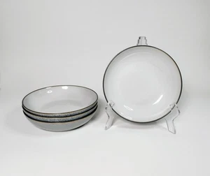 Denby Langley STUDIO gesprenkelt grau & weiß 8,5" Pastaschalen 4er Set Steinzeug  - Bild 1 von 9