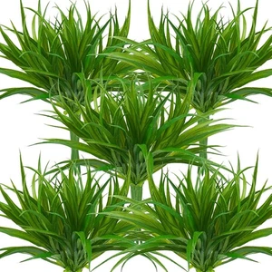 28pcs Artificial Grass 17.3in UV Resistant Faux Greenery Stems Outdoor Indoor - Picture 1 of 4