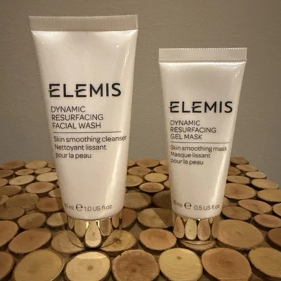 Elemis Dynamic Resurfacing мытье лица + гелевая маска дорожный размер новый/запечатанный - Изображение 1 из 4