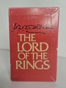 J.R.R Tolkin - Vintage 1978 Lord of the Rings red box set - Revised 2nd edition - Picture 1 of 11