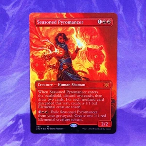 Tarjeta mágica FOIL BORDERLESS Seasoned Pyromancer 2X2 363 Double Masters 2022 Magic The Gathering - Imagen 1 de 2