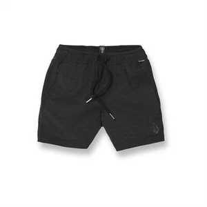Volcom ESF-12933 Boys Elastic Waist Quick Dry Hybrid Shorts, Black, Medium US - Picture 1 of 2
