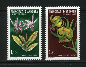 Juego completo de estampillas de protección de la naturaleza de Andorra francesa #281-281 montadas sin montar o nunca montadas - Imagen 1 de 1