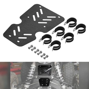 Carbon Fiber Radiator Mud Guard Cover Protection For Honda TRX 450 R / ER Black - Picture 1 of 8