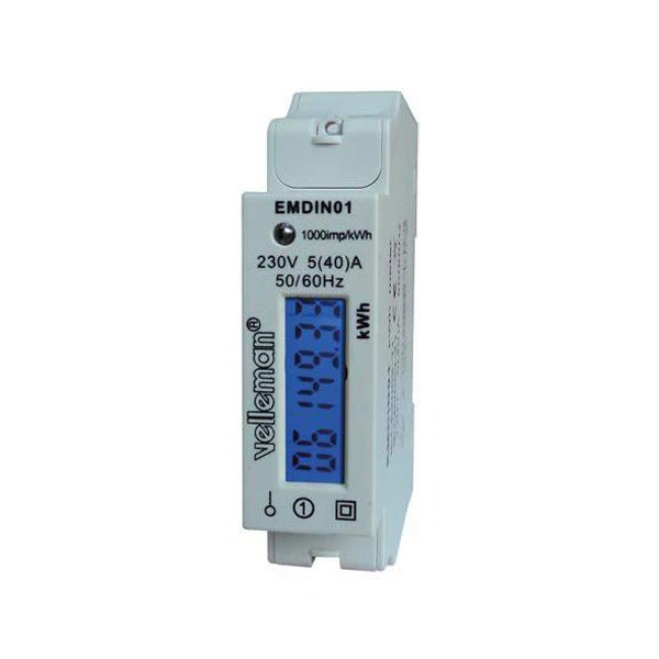 Velleman EMDIN01 Energy Meter DIN Rail Class 1/2 IEC Compliant - Image 1 of 1