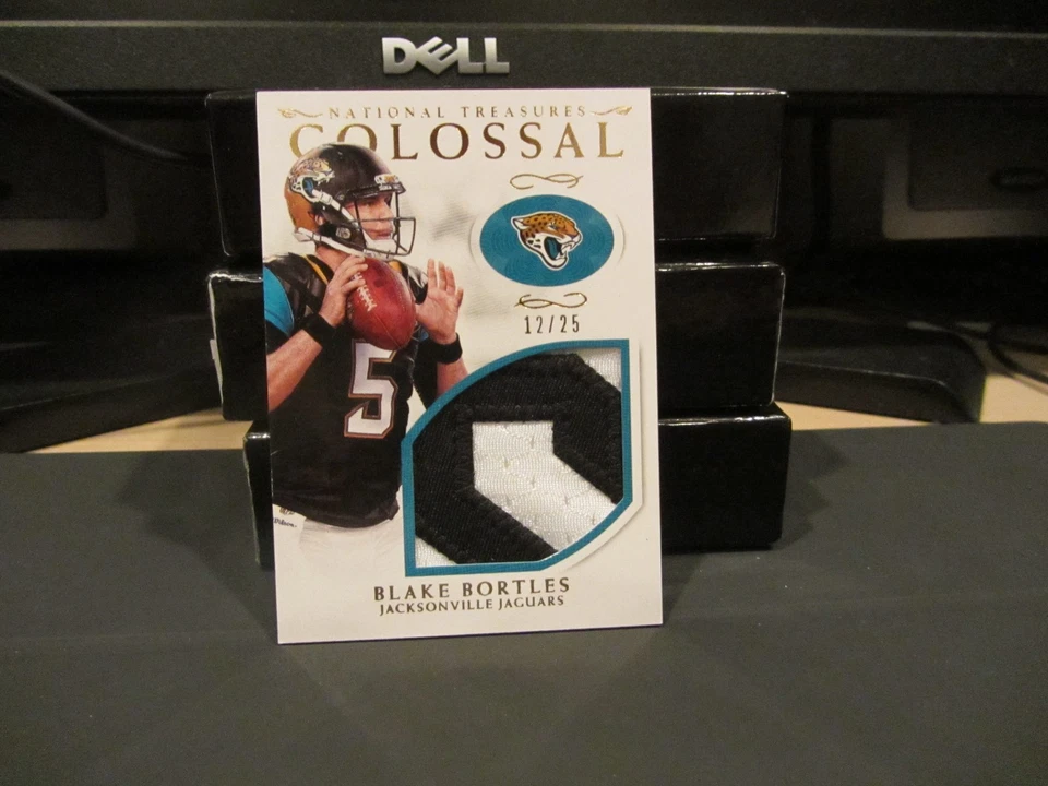 National Treasures Colossal Game Worn Jersey Jaguars Blake Bortles 12/25 2016 - Image 1 of 4