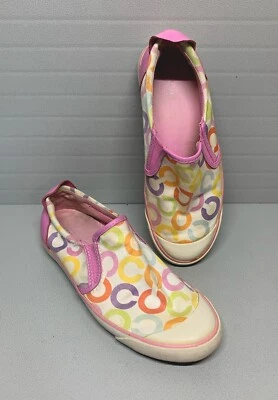 Coach Beale Rosa con Logo Multicolor Talla 8B Foto 1 de 4