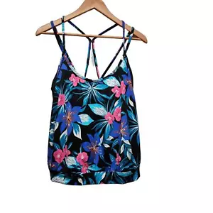 Women's Size Large Swim Tankini Tropical Foliage New With Tags - Picture 1 of 5