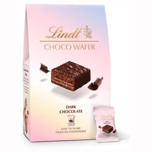 LINDT CHOCO WAFER Ripieno Cioccolato FONDENTE 135 gr Lindor Confezione monodose - Bild 1 von 2
