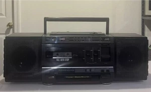 JVC Boombox AM/FM PC-V33 3D Hyper Bass Full Auto Stop Cassette Tested - Picture 1 of 8