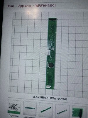 BRAND NEW WPW10428901 Whirlpool Main Control Board OEM - Image 1 of 2
