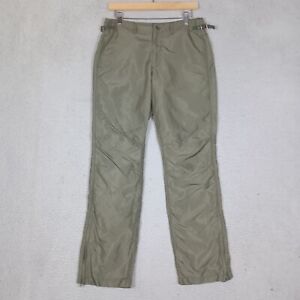 Ralph Lauren Sport Pants Mens Medium Green Ankle Zip Adjustable Waistband Hiking