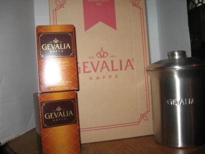 NIB Gevalia Kaffe White  Programmable 12-cup Automatic Coffee Maker and canister - Image 1 of 4