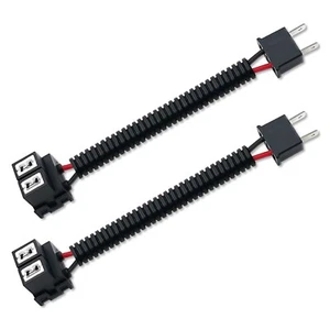 Cable de extensión H7 90 grados en ángulo enchufe arneses de cableado faros niebla baja 2X - Imagen 1 de 8