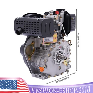 Motor diésel monocilíndrico de 4 tiempos 247CC para máquina agrícola pequeña - Imagen 1 de 17