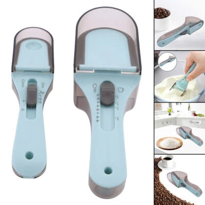 Measuring Spoons Save Space Feeding Tool with Hole and Scale for Baking - Image 1 of 2